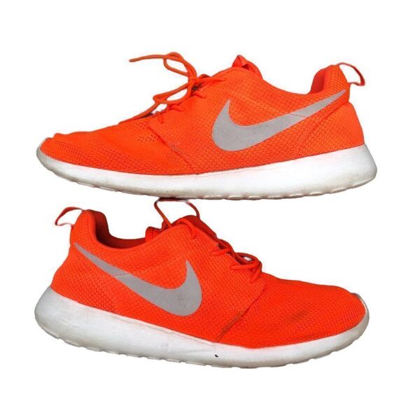 Rare 2012 Nike Roshe Run Total Crimson Gamma Grey Size 12 - Picture 1 of 14